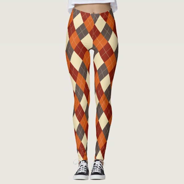 Leggings Automne/Automne En vichy motif (Devant)