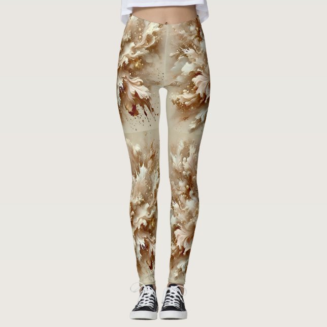 Leggings ~ AUTOMNE Brun Beige ~  (Devant)