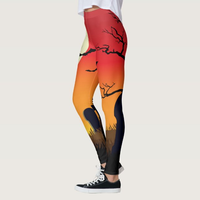 Leggings Automne de Halloween (Gauche)