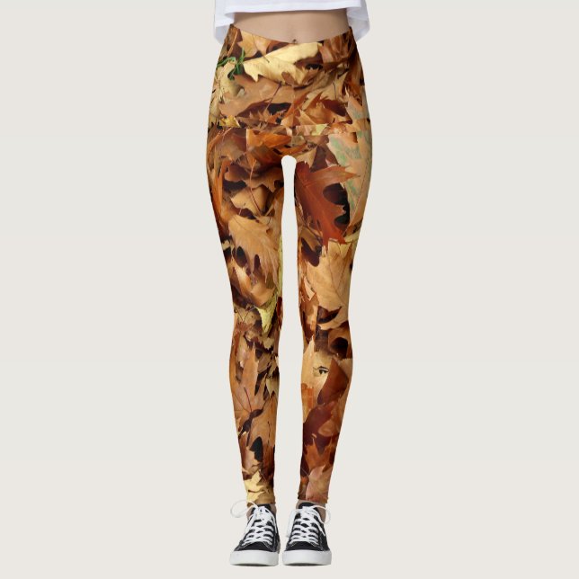 Leggings automne, feuille sec (Devant)