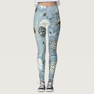 Leggings Automne Floral : Design saisonnier élégant