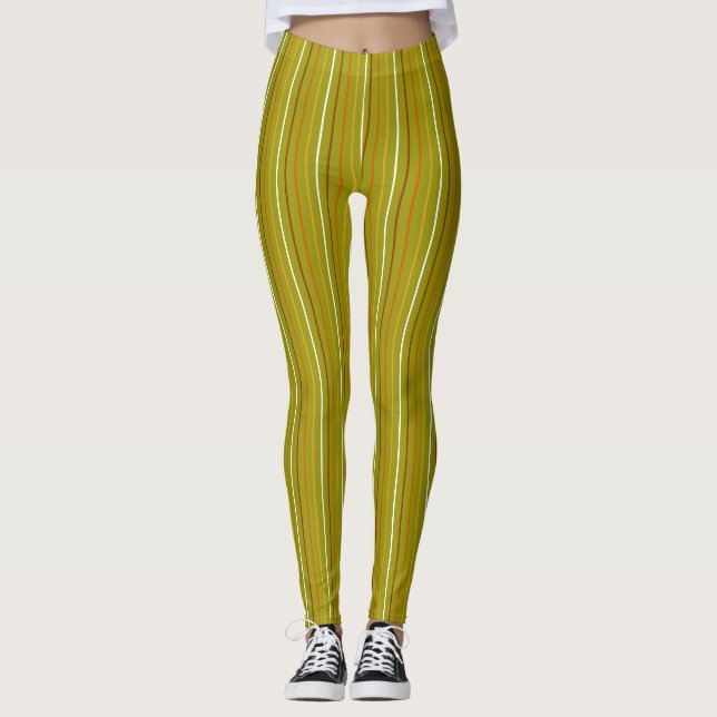 Leggings Automne Verticale Divisée (Devant)
