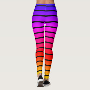 Leggings aux couleurs arc-en-ciel