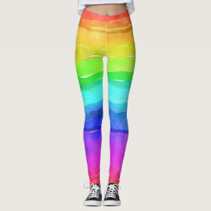 Leggings aux couleurs arc-en-ciel