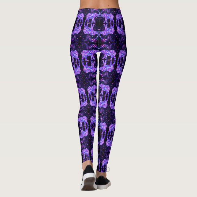 Leggings aux fleurs d'éléphants (Dos)