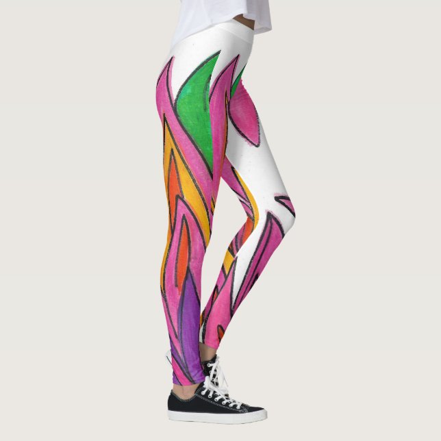 Leggings aux fleurs roses (Droite)