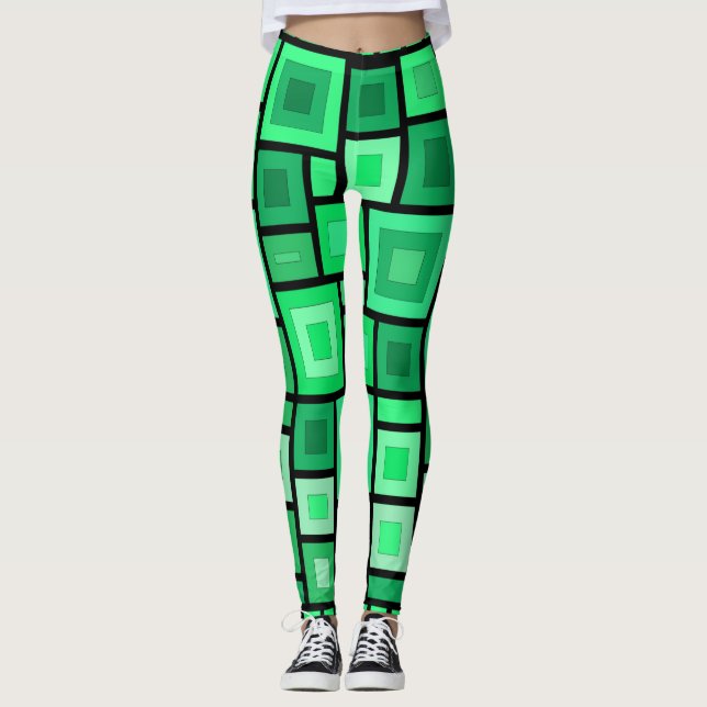 Leggings aux formes géométriques (Devant)