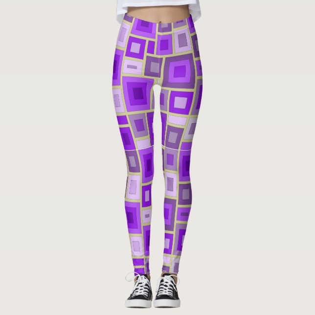 Leggings aux formes géométriques (Devant)