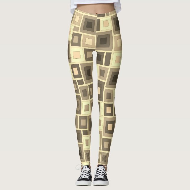 Leggings aux formes géométriques (Devant)