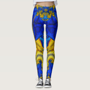 Leggings Avatar bleu Serpentine Sapphire