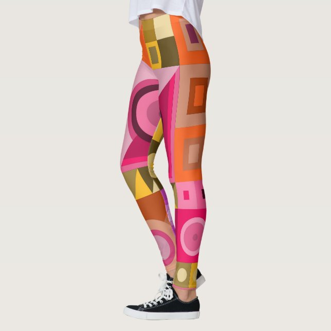 Leggings avec art décontracté coloré (Gauche)