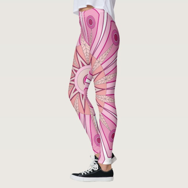Leggings avec art rose (Gauche)