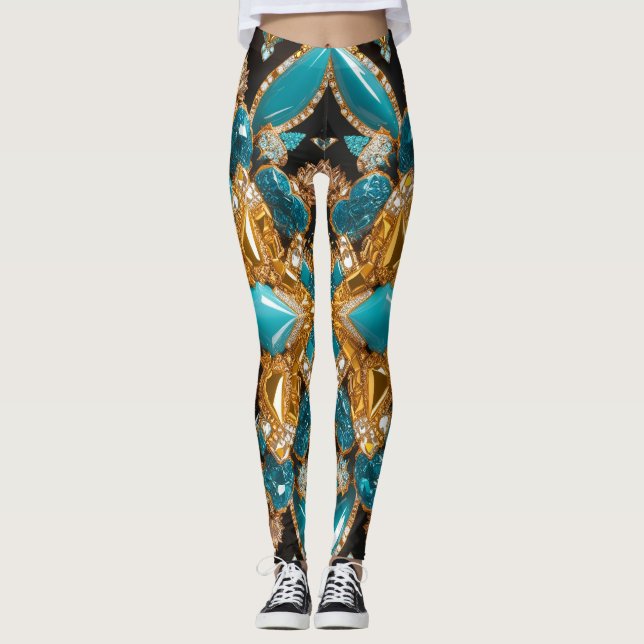 Leggings avec Bahamas Colours design (Devant)