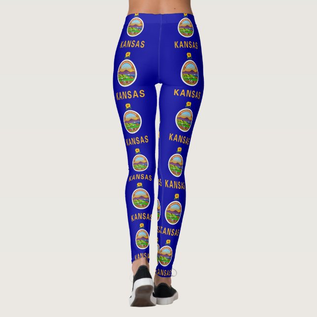 Leggings avec drapeau de l'État du Kansas, États-U (Dos)