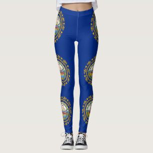 Leggings avec drapeau de l'État du New Hampshire,