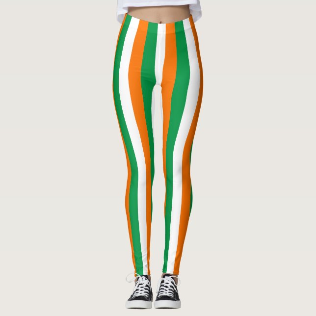 Leggings avec drapeau d'Irlande (Devant)