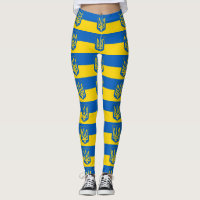 Leggings avec drapeau d'Ukraine