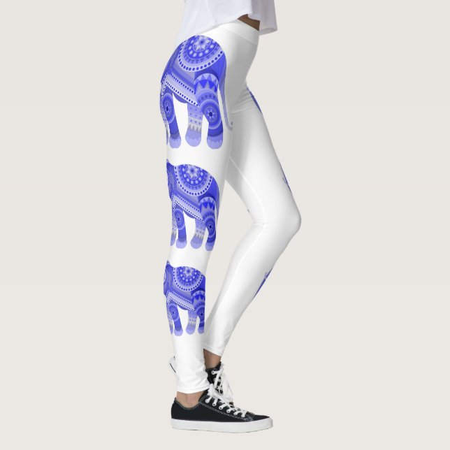 Leggings avec éléphant bleu (Droite)