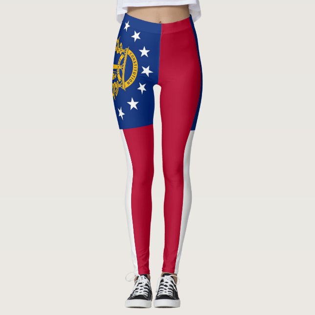 Leggings avec le drapeau de Georgia State, USA (Devant)