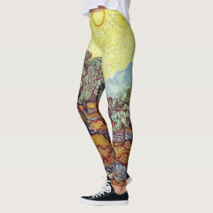 Leggings avec les "oliviers" de Van Gogh