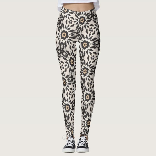 Leggings avec motif de points géométriques (Devant)