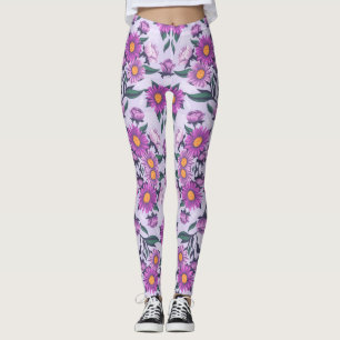 Leggings avec un motif floral audacieux