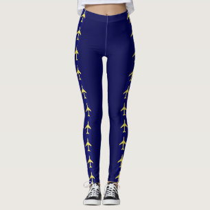 Leggings Avion Pale Jaune Aviation Fly Airways