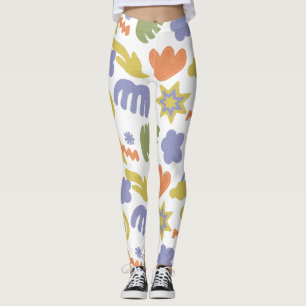 Leggings Baby shower personnalisé en bleu jaune vert