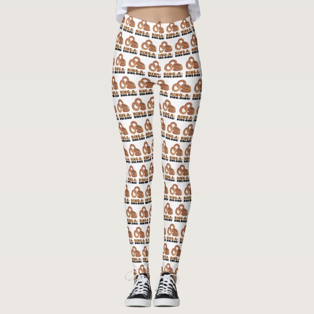 Leggings Bachelorette de Mariage de la mariée de Ring-a-Din (Devant)