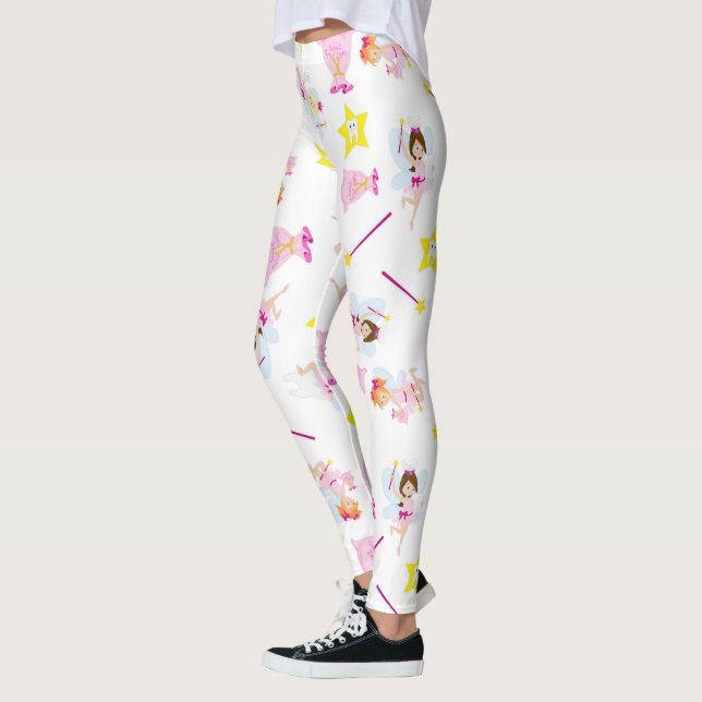Leggings Baguette Magique Joliment Dent Blanche Fée Des Den (Gauche)