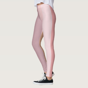 Leggings Baies Abstraites roses et beiges