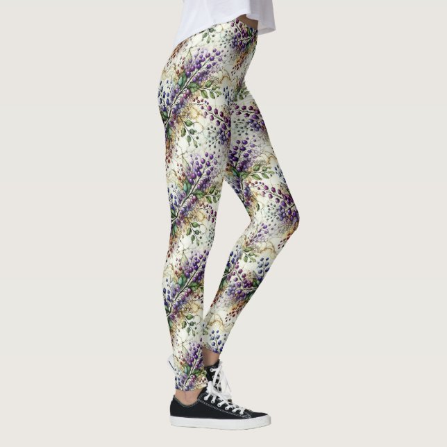 Leggings baies pourpres et vignes (Droite)