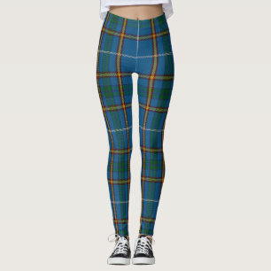 Leggings Bain Clan Scottish Tartan Plaid Motif