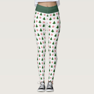 Leggings Baisers de sucre de canne et arbres de Noël