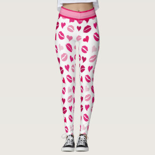 Leggings Baisers et coeurs
