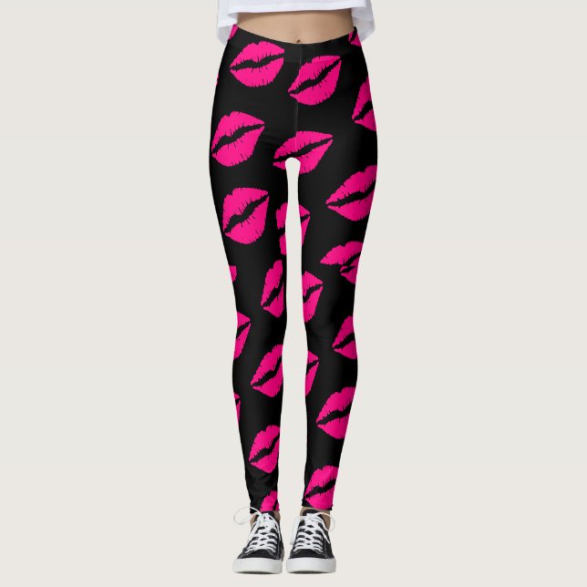 Leggings Baisers Saint Valentin 2024 st valentine (Devant)