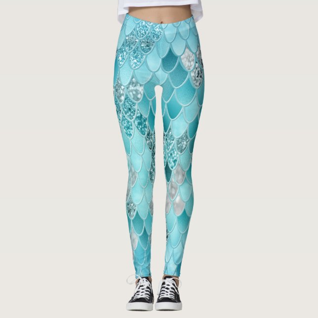 Leggings Balances de sirènes d'été des Caraïbes 1 (Devant)