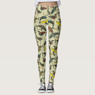 Leggings baleines et vagues audacieuses