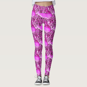 Leggings baleines nageantes rose