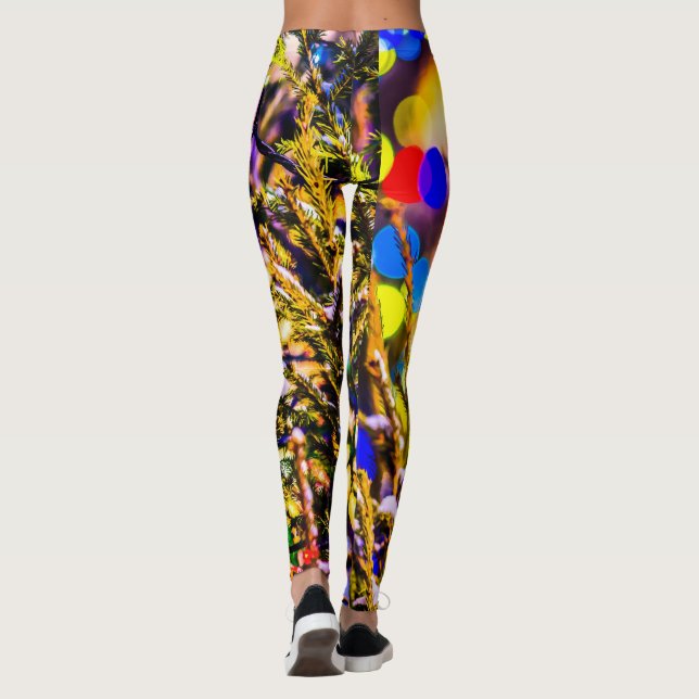 Leggings Ball rouge Noël (Dos)