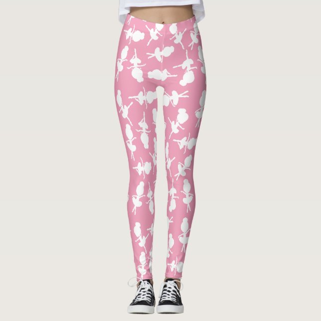Leggings Ballerina Motif, Ballet Girls, Ballet Dance (Devant)