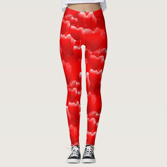 Leggings ballons rouges (Devant)