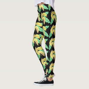 Leggings Banana Bunch Jaune Motif Leging