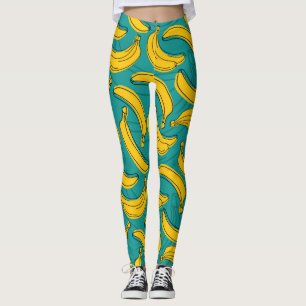 Leggings Banane jaune : Noir Vintage