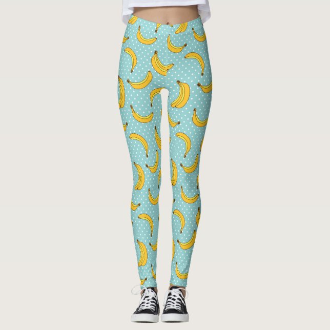 Leggings Bananes et points de Polk (Devant)