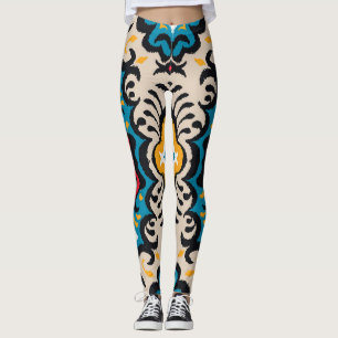Leggings Bandana print : ornement paisley vintage.