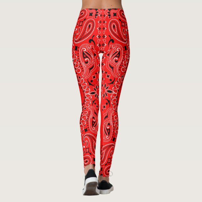 Leggings Bandana rouge (Dos)
