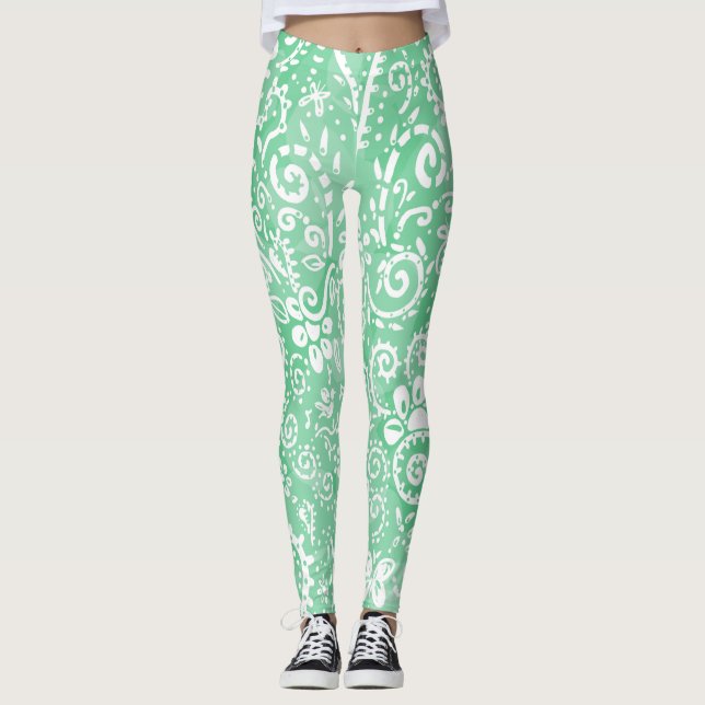 Leggings Bandana Vert (Devant)