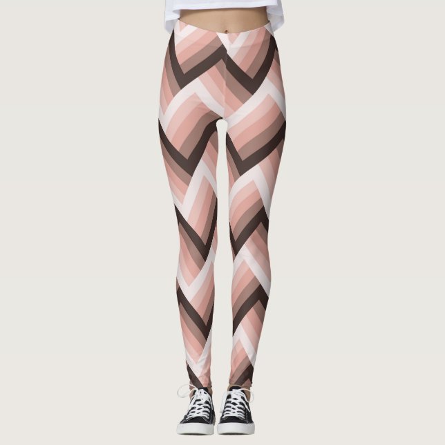 Leggings Bande 3D moderne Abstraite en toute transparence (Devant)
