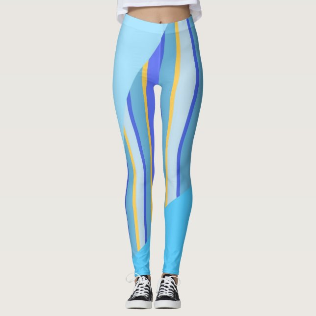 Leggings Bande abstraite (Devant)